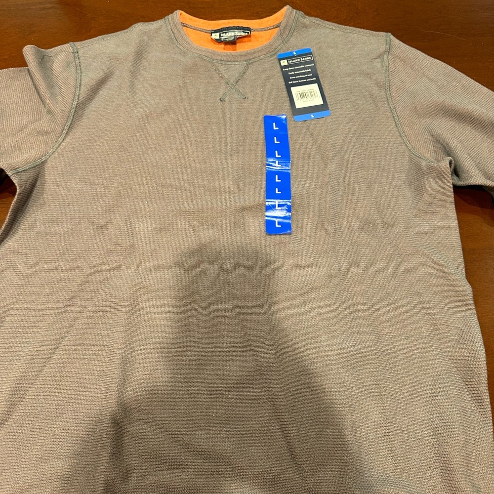 Men's Brown Crew Neck Shirt